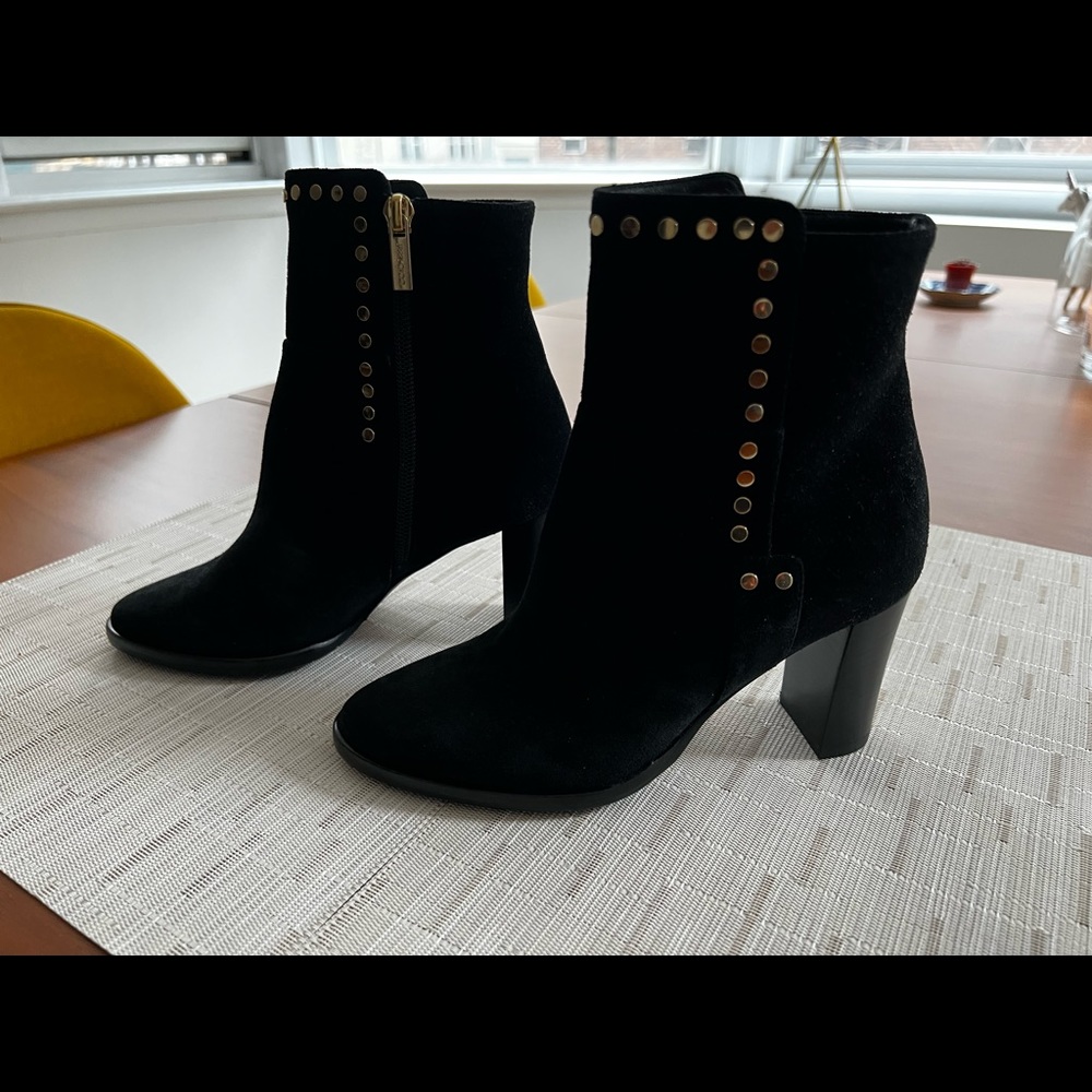 Jimmy Choo - Harlow 80 studded suede ankle boots. Never been worn!